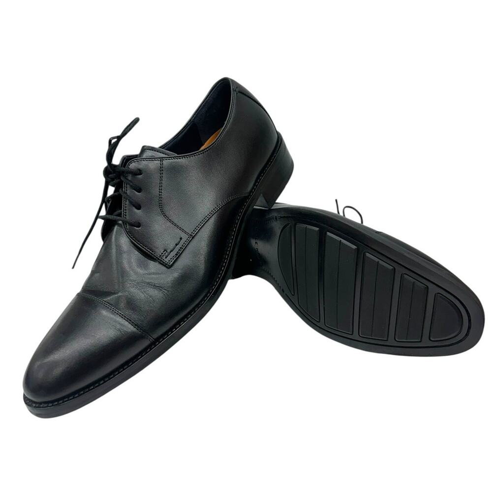 Cole Haan Lenox Hill Cap Toe Oxford Men's 11 Black Leather Dress Shoe C11630
